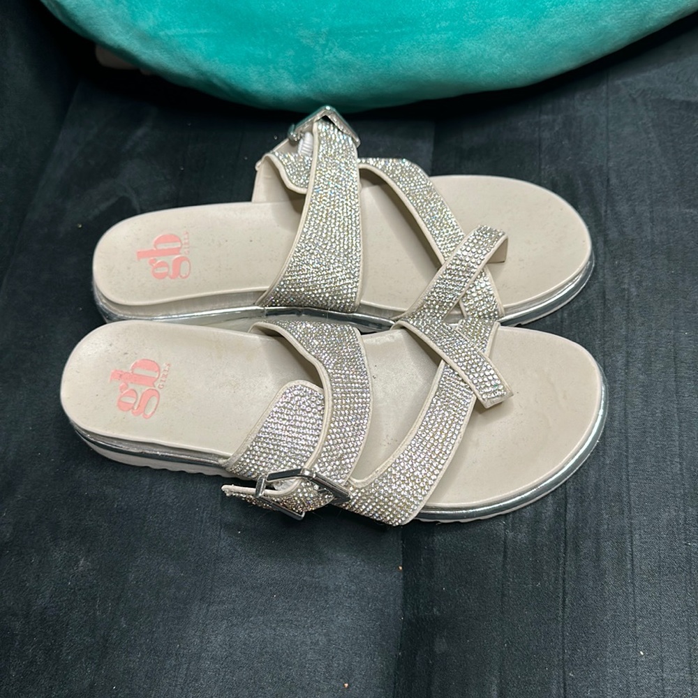 Silver sandals